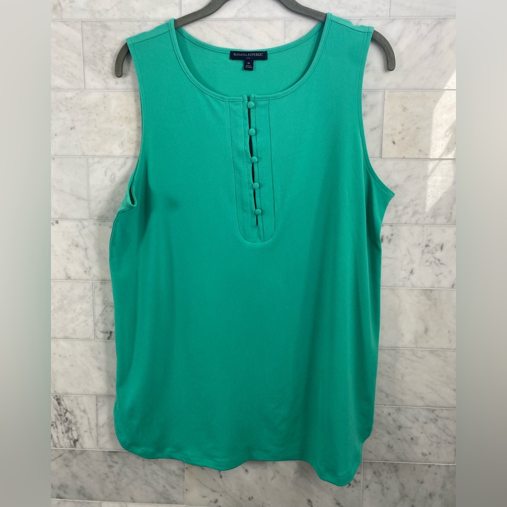 Banana Republic Factory Teal Blouse